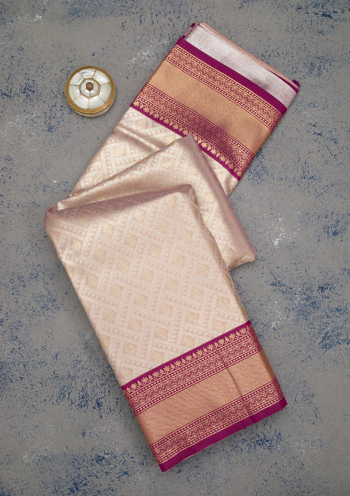 Elegant Lavender Zariwork Art Silk Saree