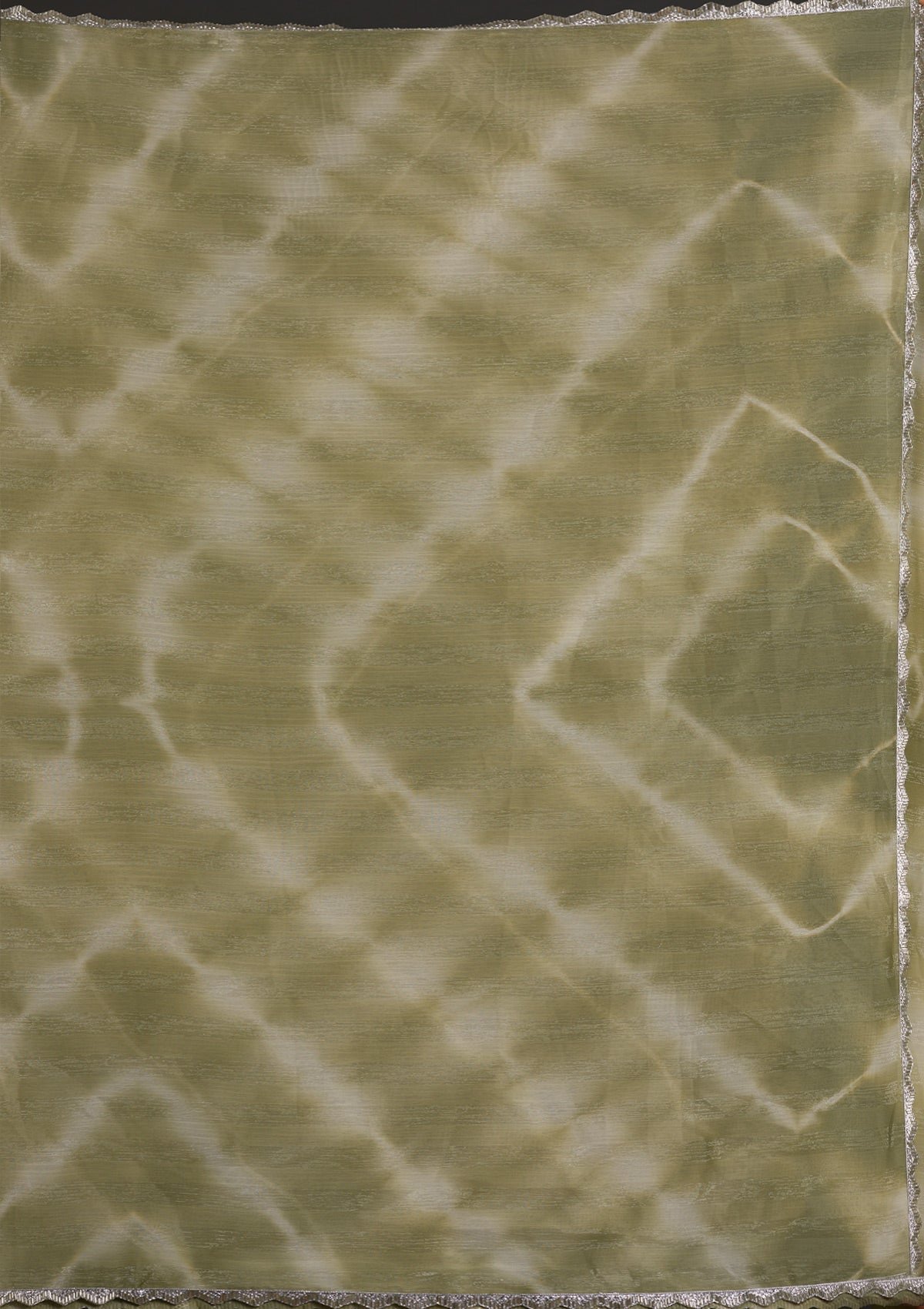 Enchanting Pista Green Georgette Saree with Elegant Stonework and Shimmer - Image 8